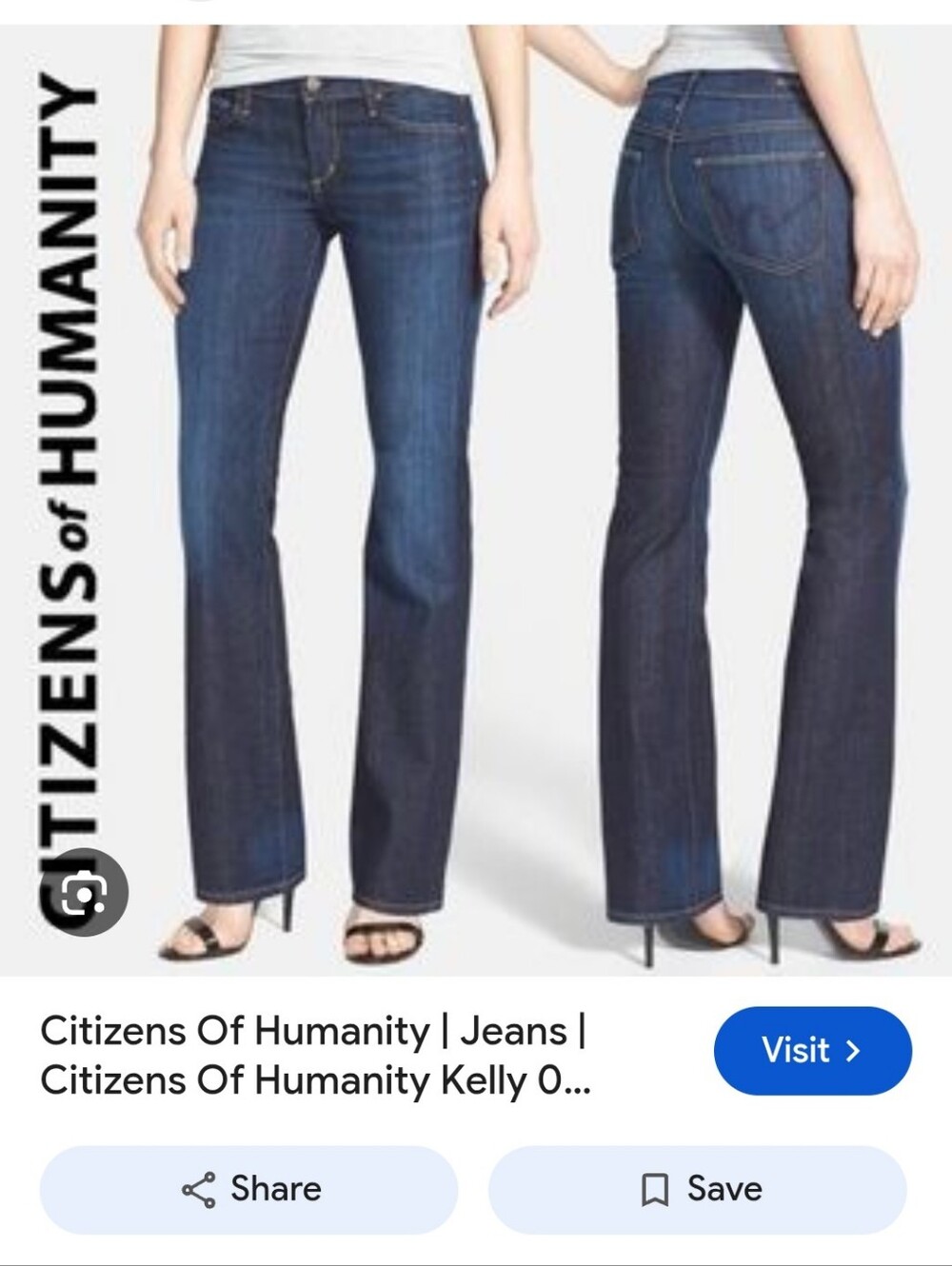 Citizens of Humanity Kelly Low-waist Dark Blue Bootcut Jeans - Women